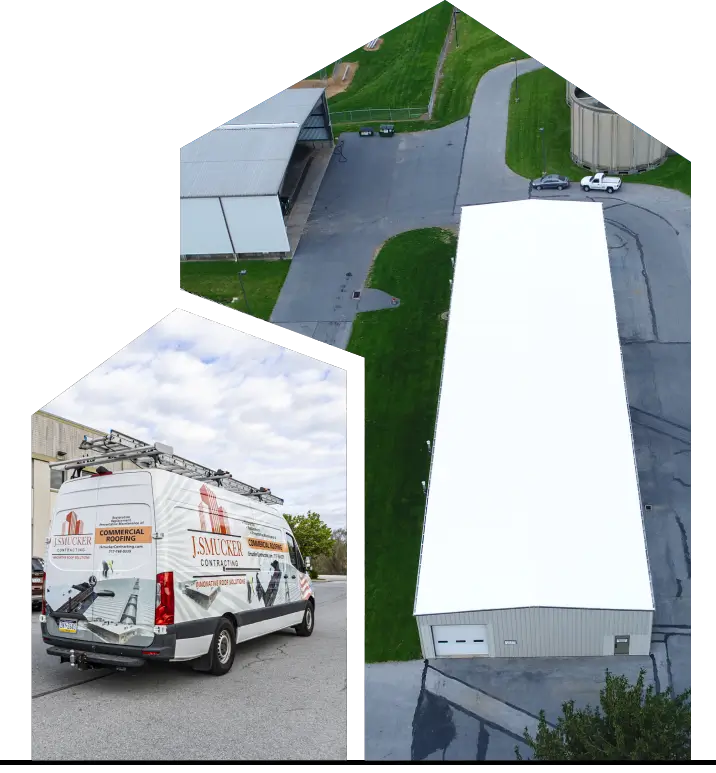 Commercial TPO PVC roofing from J Smucker Commercial Roofing Company