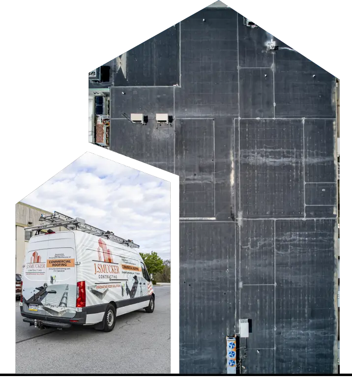 EPDM roofing, two frame, J. Smucker Contracting